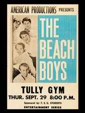 Beach Boys Tully Gym 16" x 12" Repro Concert Poster