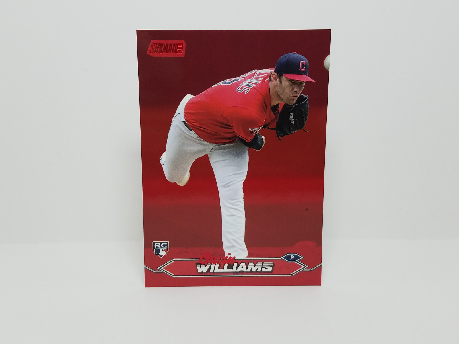 2024 Stadium Club #251 Gavin Williams, Guardians (RC) - Red Foil Parallel