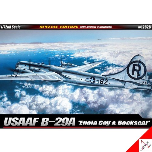 Maquette Plastique Academy 1/72 B-29A Superfortress Enola Gay & Bockscar - Kit à Monter Et Peindre