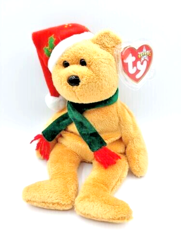 TY BEANIE BABY - 2003 HOLIDAY TEDDY - CHRISTMAS BEAR - MINT - RETIRED WITH TAGS