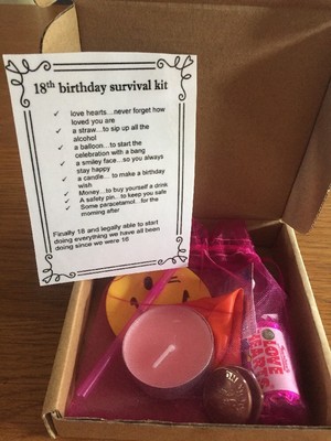 18th birthday survival kit boy