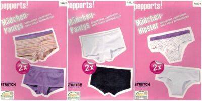 Mädchen Pantys/ Hipster 2er Set Pepperts