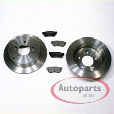 Bremsscheiben 284 mm Bremsbeläge hinten für Hyundai Santa Fe I