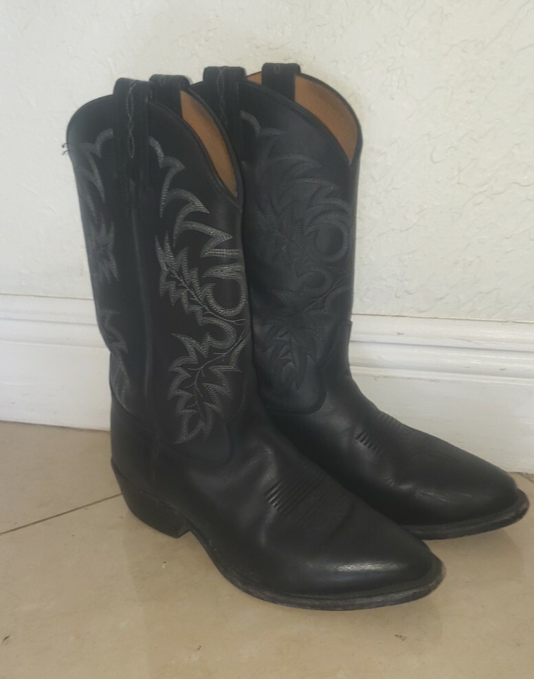 Tony Lama Boots Men\'s Stallion 7900 Boot Size 10.5 Tony Lama 7900 - Black Stallion Boot 12 Inch – Russell main image 2