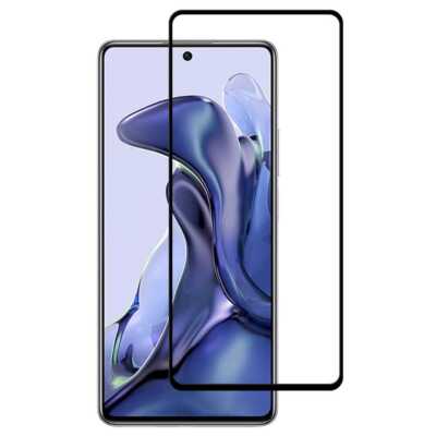 Schutz Glas für XIAOMI MI 11T 11T PRO Full Cover Full Glue Tempered Glass Folie