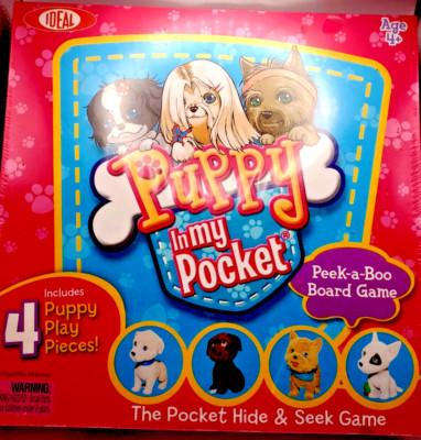 Puppy in My Pocket Peek-a-Boo Board Game - Ideal - 2010