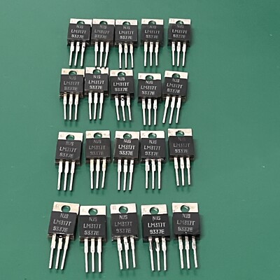 NJS LM317T ~ Linear Voltage Regulators 1.2-37V Adj Positive 1.5 Amp Output 20PCS