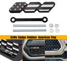 For Toyota Tacoma Accessories Tri-color US Flag Front Grille Cover Badge Emblem