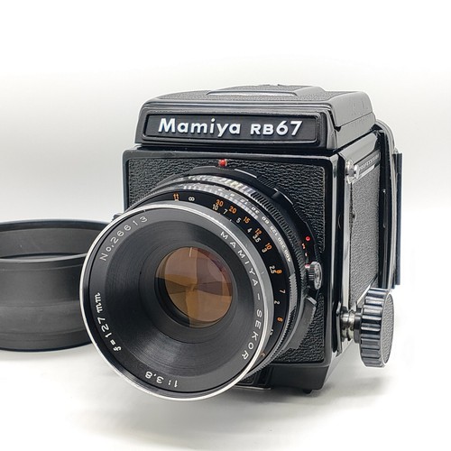 Mamiya RB67 PRO Waist Level + Sekor 127mm f3.8 Lens + 120 Film Back from JAPAN