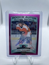 2020-21 OPC Platinum Update 2019-20 Joel Farabee Rookie Auto Matte Pink 96/99