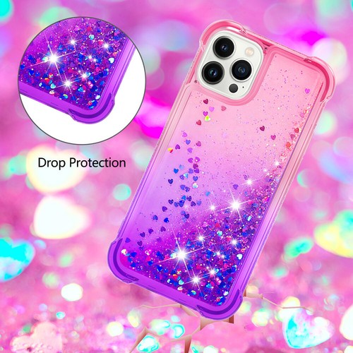 Quicksand Gradient Liquid Glitter Case Shockproof Cover Back For Various Phone - Picture 2 of 8