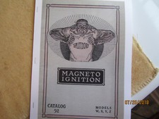 1914 Splitdorf  Models W, X, Y, Z  Magneto Instructions/Operating Manual 