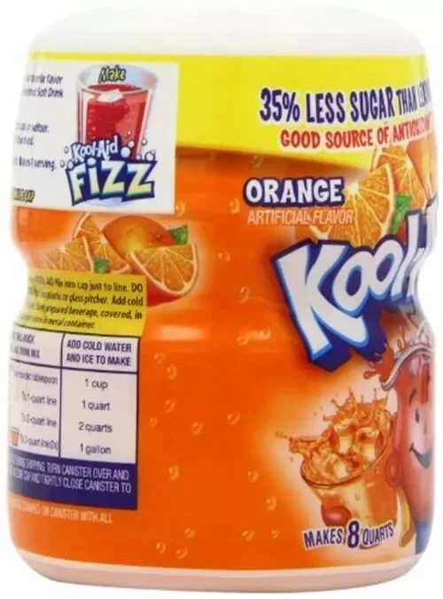 Kool-aid Orange soft drink Mix 19 Oz Container (Pack of 12) - Image 3 of 4