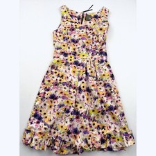Taylor Floral Print Sundress - Vibrant Summer Dress - Size 4