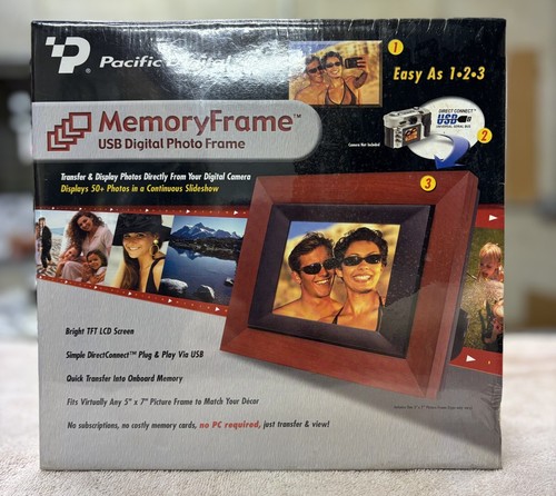 Memory Frame Recorder Pacific Digital Memory Frame MF-570 – Instantly Display Your Favorite ...