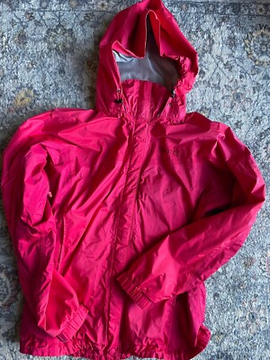 Marmot Jacket Womens S Pink Lined Zip Pocket Hooded Pit Zips