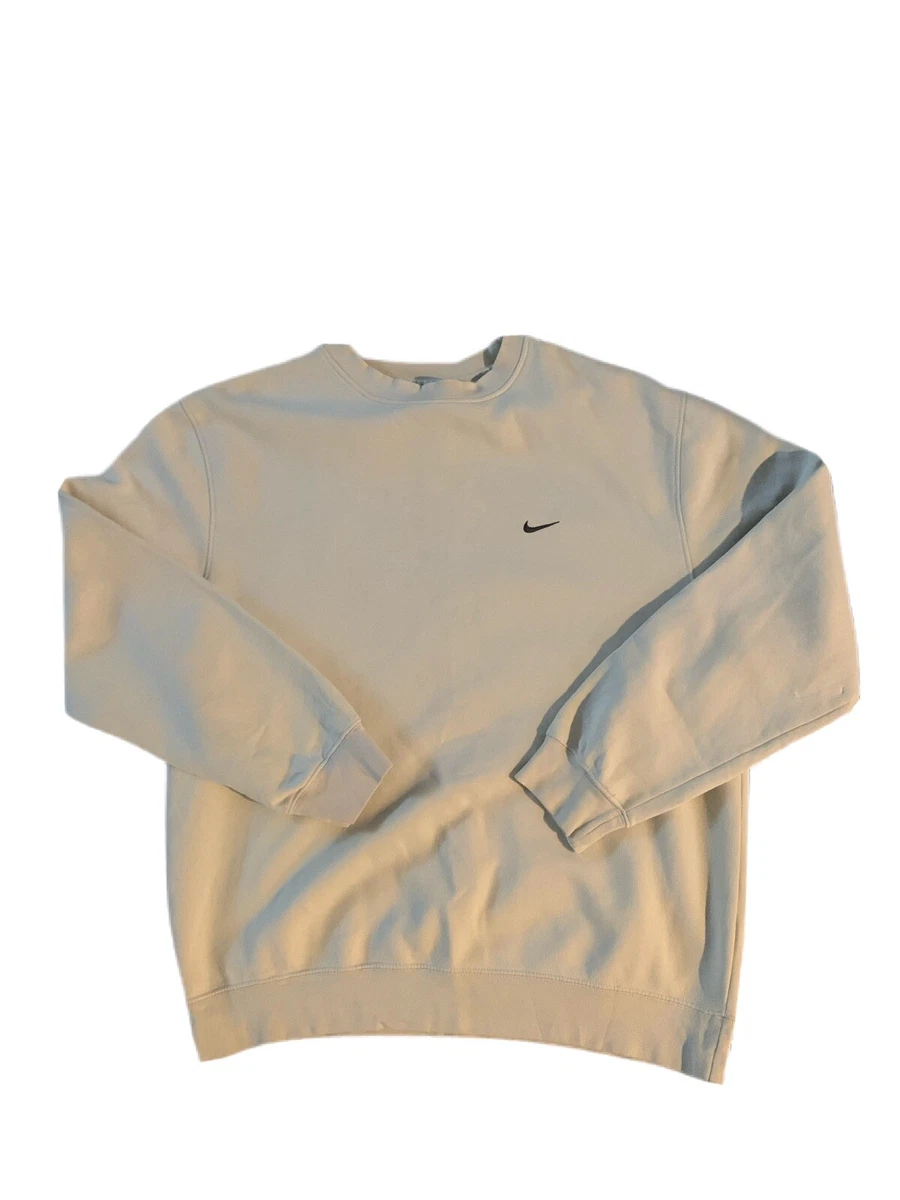 Rare Vintage Nike Mini Swoosh Crewneck Sweatshirt Sand Tan Men’s XL Grey Tag