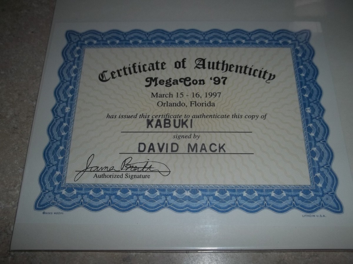 NEW Kabuki #1 NM+ Image Comic by David Mack SIGNED by David Mack w