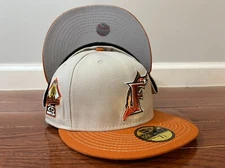 Florida Marlins MLB New Era 1997 World Series 59Fifty Fitted Hat Beige/Orange