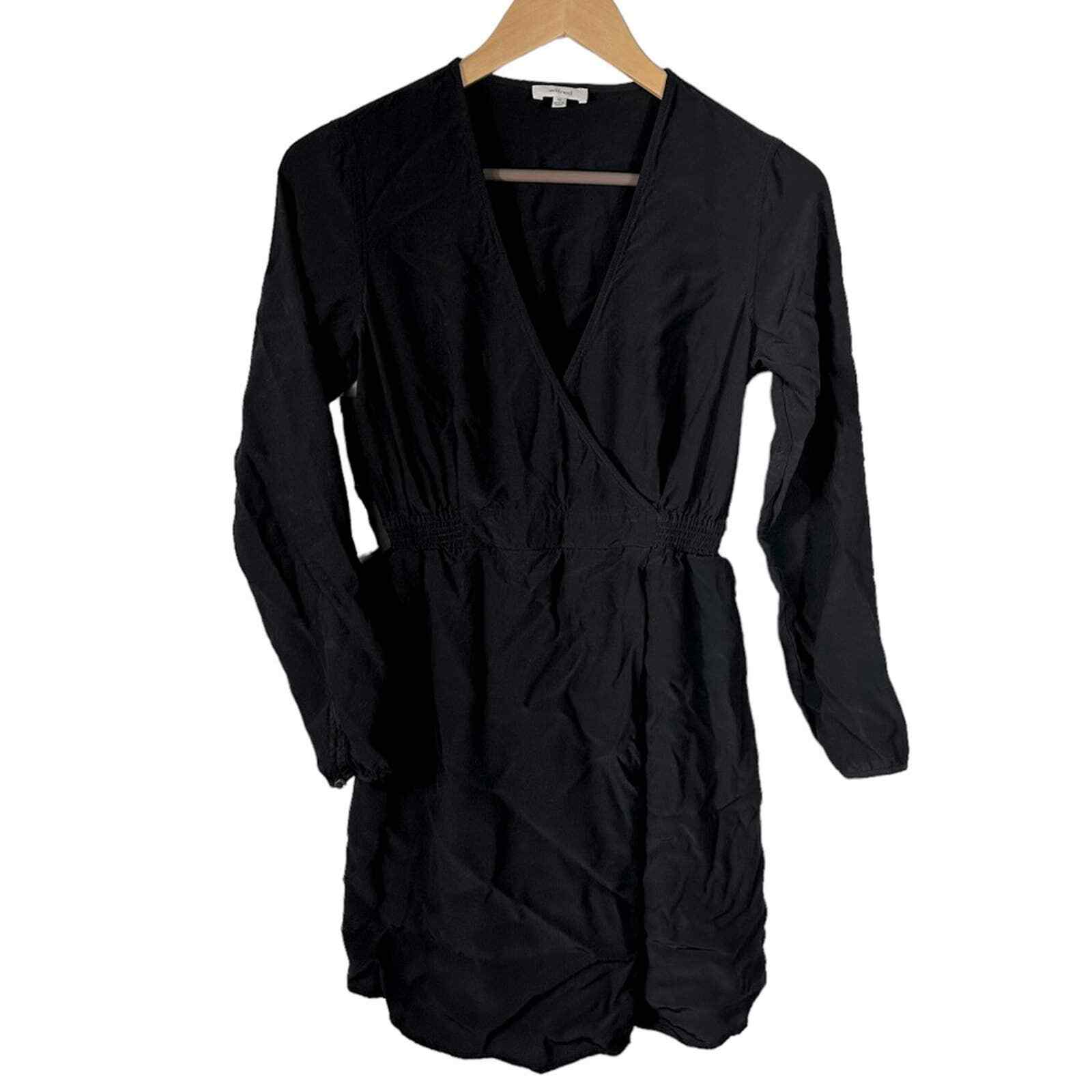 Wilfred Aritzia Black Long Sleeve Mini Dress Size XS Gem