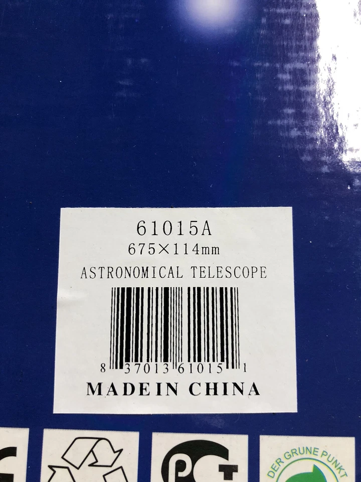 900x114mm 675 Power Reflector Telescope with Equatorial Mount & Tripod Neiko - Image 2 of 4