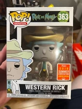 Funko Pop! Animation Rick and Morty WESTERN RICK rki 363 2018  Convention Excl.