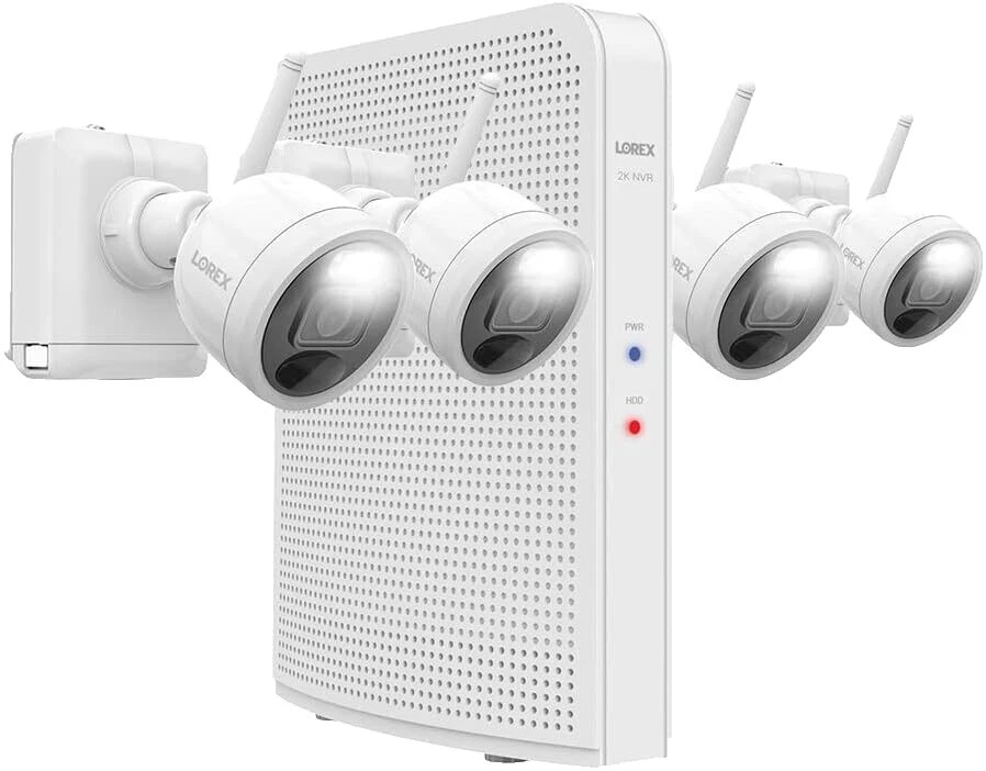 Cámara de seguridad Wi-Fi Lorex IP inteligente y sistemas 4 cámaras incluidas