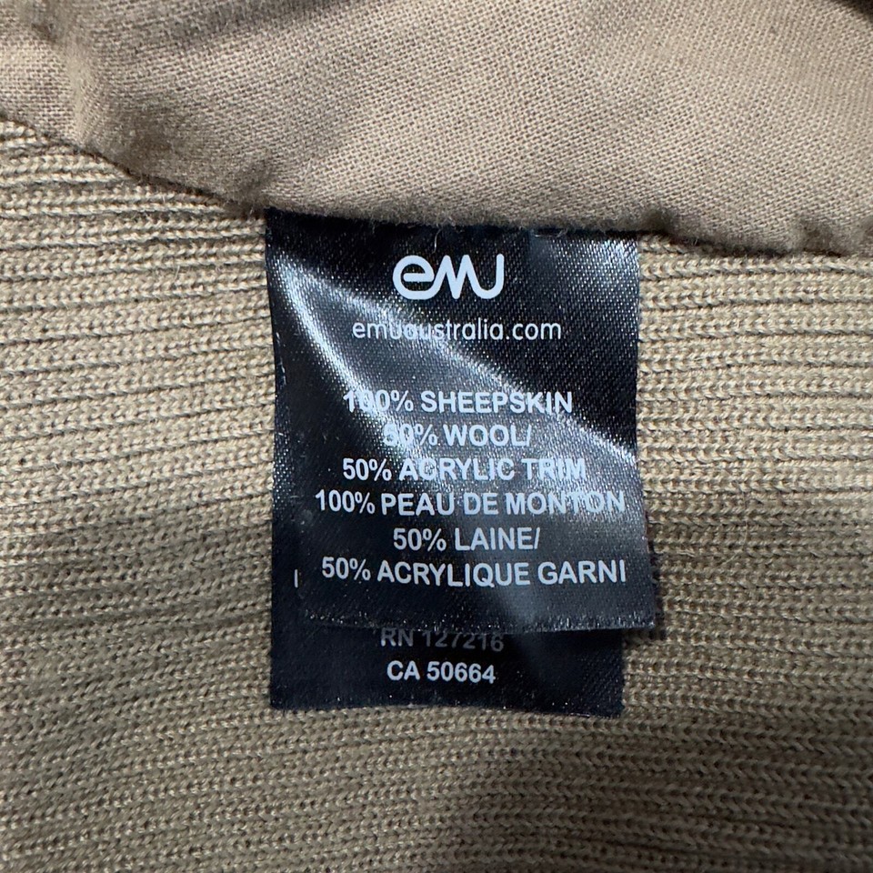 Emu Australia Rosebery Jacket Mushroom Brown Women's Size Small NWT eBay