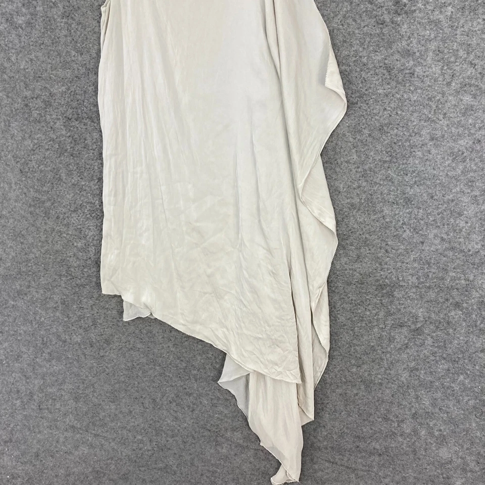 Leon Max Limited Edition Womens Silk Tunic Top Size S/M Sleeveless Beige 37722 - Image 3 of 4