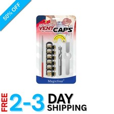 High-Quality Gas Can Vent Caps - 6 Stainless Steel Caps for Quick Fuel Flow