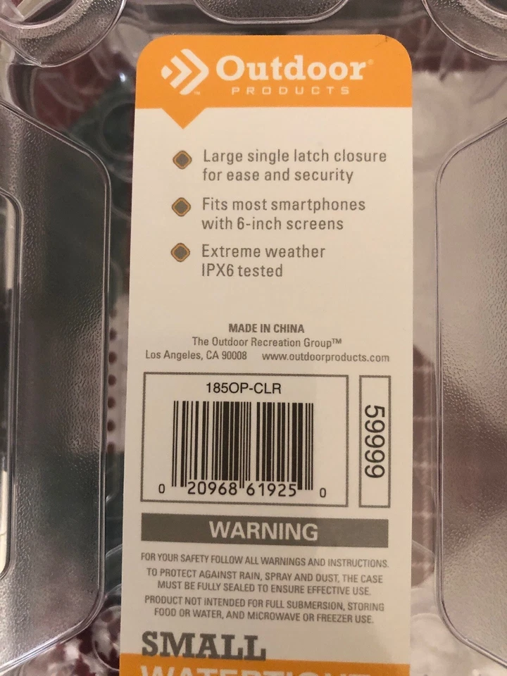 (2)SMARTPHONE WATERTIGHT CASE FOR 6 INCH SMART PHONES BEACH BOATING SNOW SPORTS - Image 3 of 4