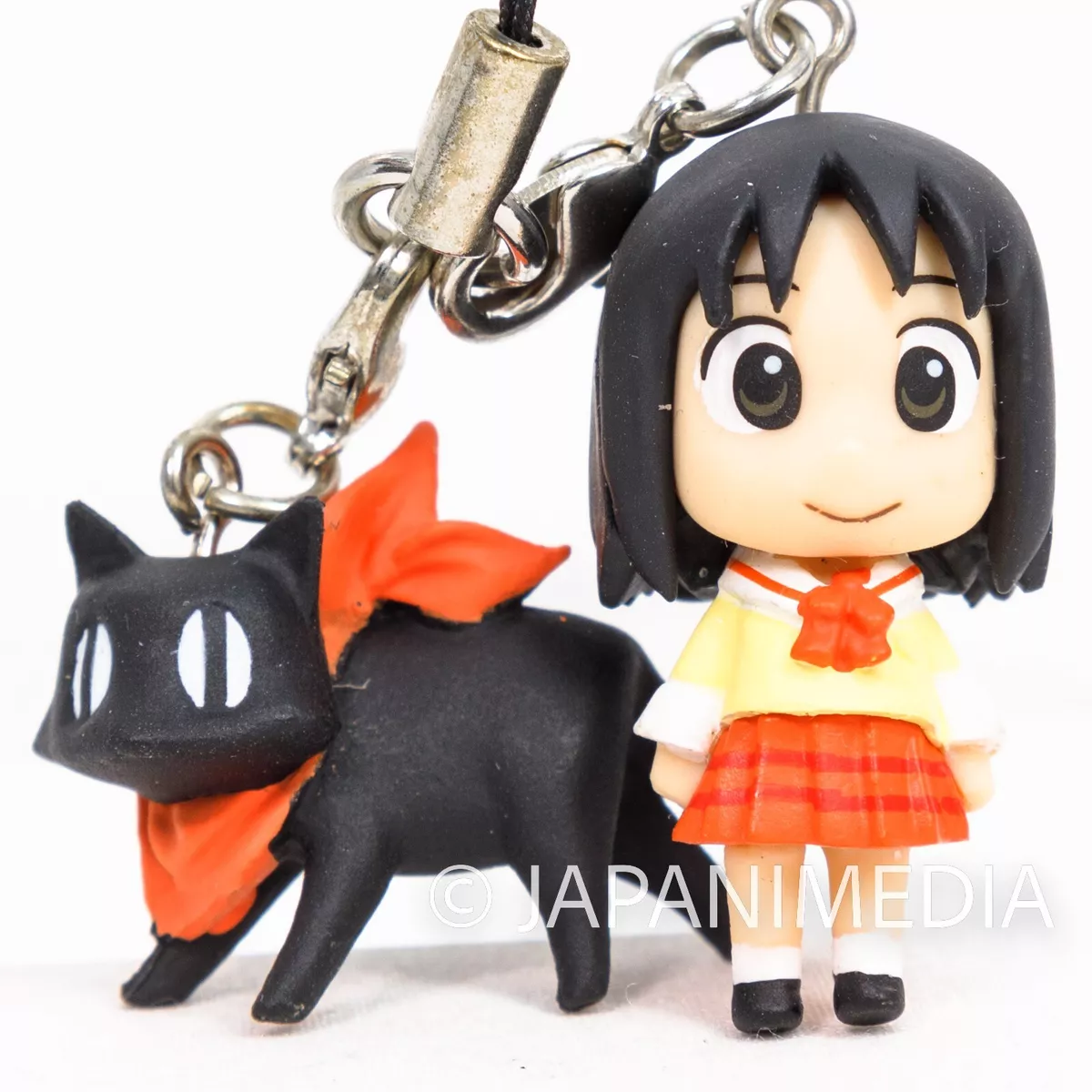 Nichijou Nano Shinonome Sakamoto Black Cat Figure Strap JAPAN ANIME MANGA -  Japanimedia Store