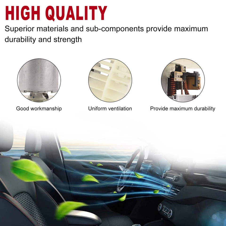 HVAC Heater Blower Motor w/ Dual Wheel for Mercedes-Benz 300D 300E 300CE 300TE - Image 3 of 4