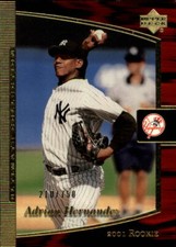 2001 Ultimate Collection #107 Adrian Hernandez T2 RC /750 - NM-MT