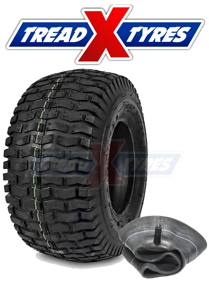 KENDA 1x 4Ply Lawn Mower 15x6.00-6 Grass Tyre & Tube Garden 15x 600 6 Golf Buggy Turf