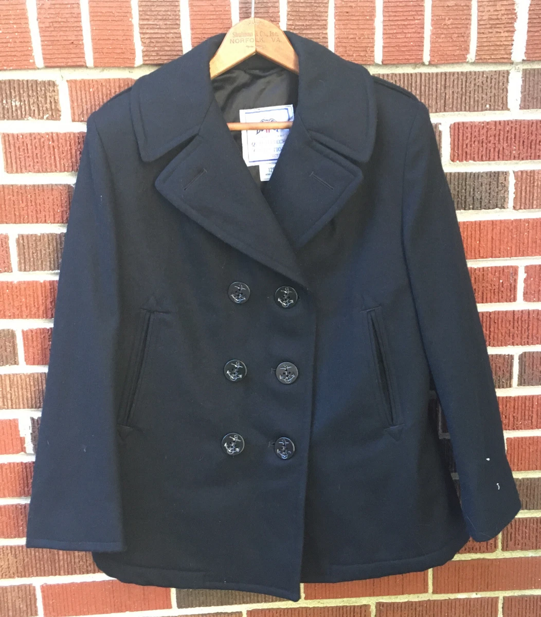 Authentic us navy 2025 pea coat