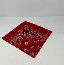 Rothco Trainmen Paisley Bandana - Standard - 22" X 22" Red/White