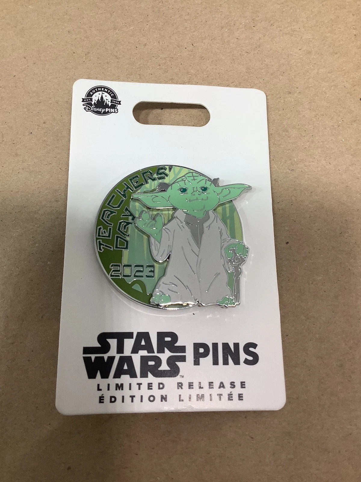 Disney Parks Teachers’ Day 2023 Star Wars Yoda Pin Limited Release