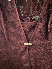 R M RICHARDS PURPLE LACE GOWN WITH JACKET SIZE 12 NWT