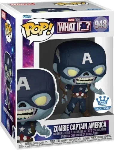 FUNKO POP! - ZOMBIE CAPTAIN AMERICA 948 ☆ What If...? ☆ Marvel ☆ Funko Exclusive