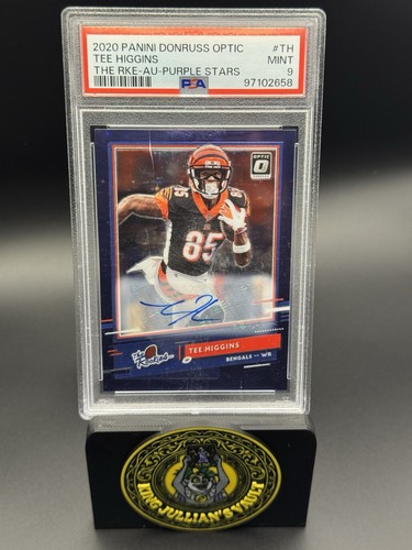 *READ DESCRIPTION* 2020 Optic Tee Higgins TR-TH Purple Stars /25 Auto RC PSA 9