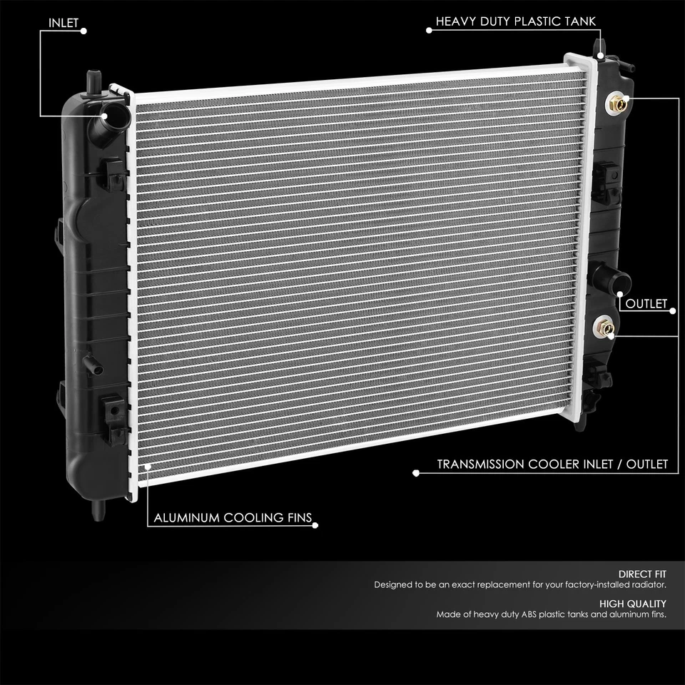 Радиатор охлаждения с алюминиевым сердечником заводской стиль для Cadillac XLR 2004-2009 DPI 2715 - Изображение 2 из 4