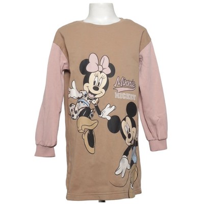 H&M, Kleid, Größe: 122/128, Beige/Mehrfarbig, Baumwolle/Polyester, Print #hOu