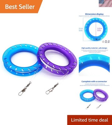 Hoop Kite Set for Kids - Spool, Handle & 300 Feet Line for Each Kite Reel Winder