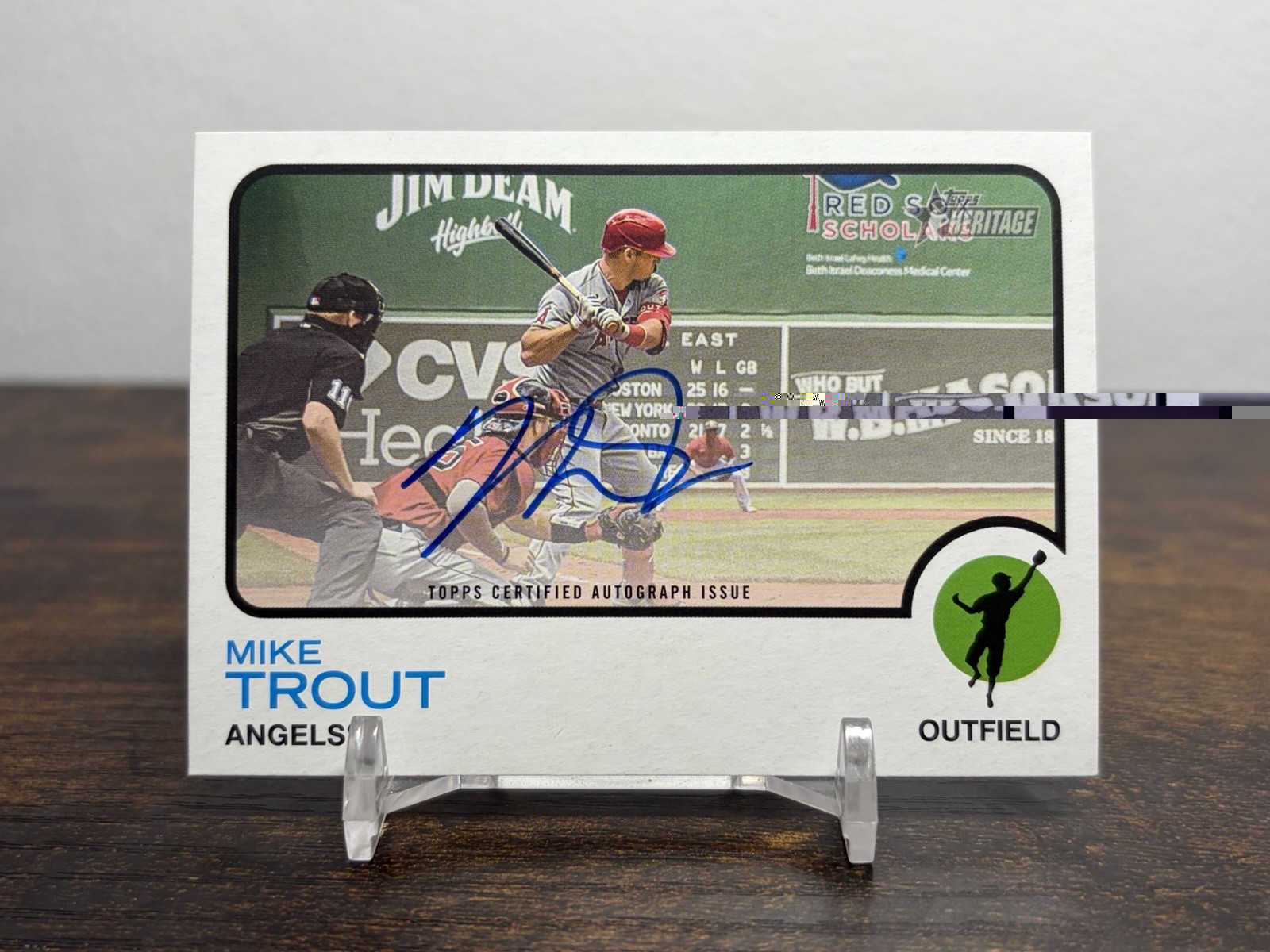 2022 Topps Heritage Mike Trout Real One Autographs Auto SSP