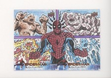 2020 Marvel Spider-Man Far From Home 2-Piece Puzzles Al Milgrom Auto Sketch p1l