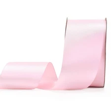 Double Face Satin Ribbon - 2 Inch 25 Yards for Gift Wrapping Ribbons Roll, Pink
