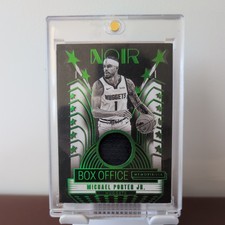2024-25 Panini Noir Michael Porter Jr. Green Box Office Patch /49