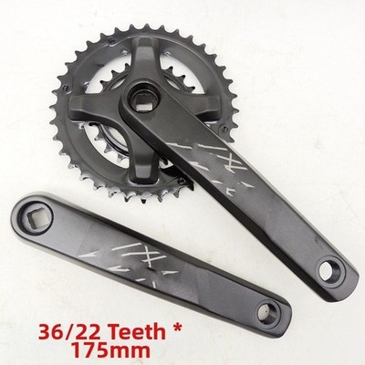MTB Crankset Steel Construction Precision Machined Square Taper Interface
