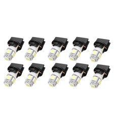 10X T10 White 5050 194 LED Bulbs Instrument  Cluster Dash Light with Socket K2E7